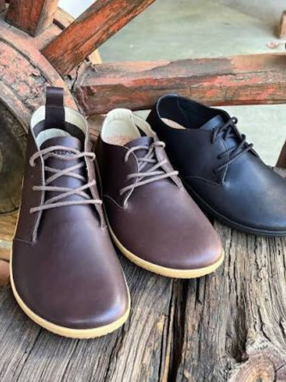 Vivo barefoot RA IV Brown Leather Tie Shoes - EU 45 /US 11.5 - Picture 2 of 7